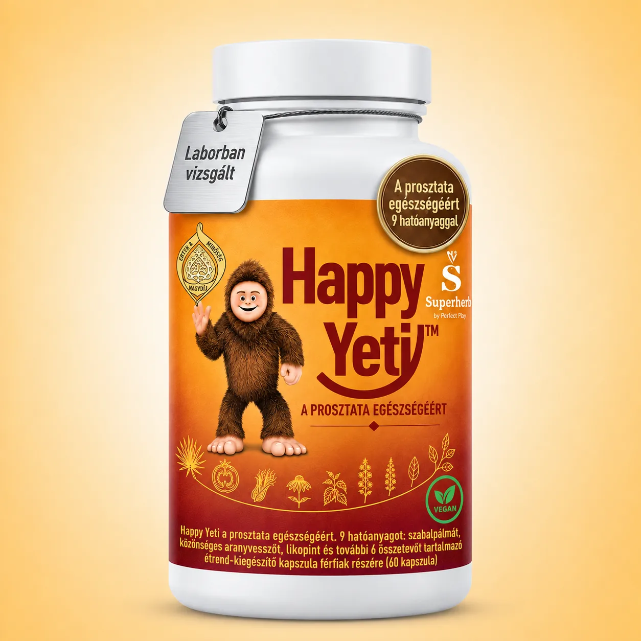 Happy Yeti vegán kapszula – a prosztata egészségéért