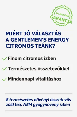 Miért a Gentlemens energy citromos tea?