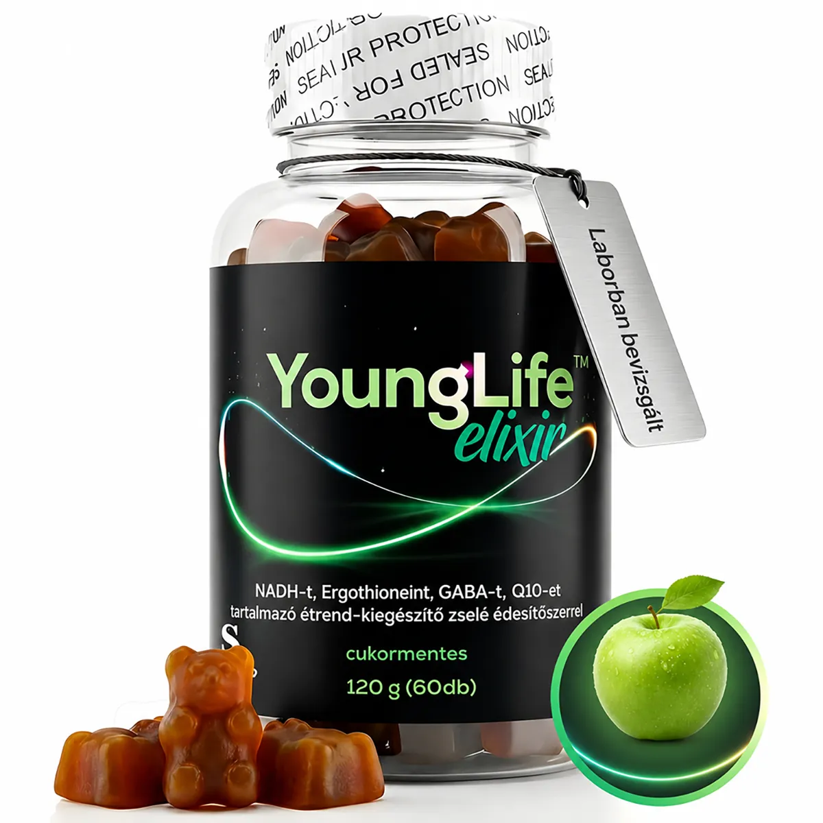 YoungLife elixír: Gumivitamin NAD+ kiegészítővel