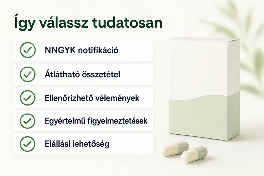 Potencianövelő választás checklist