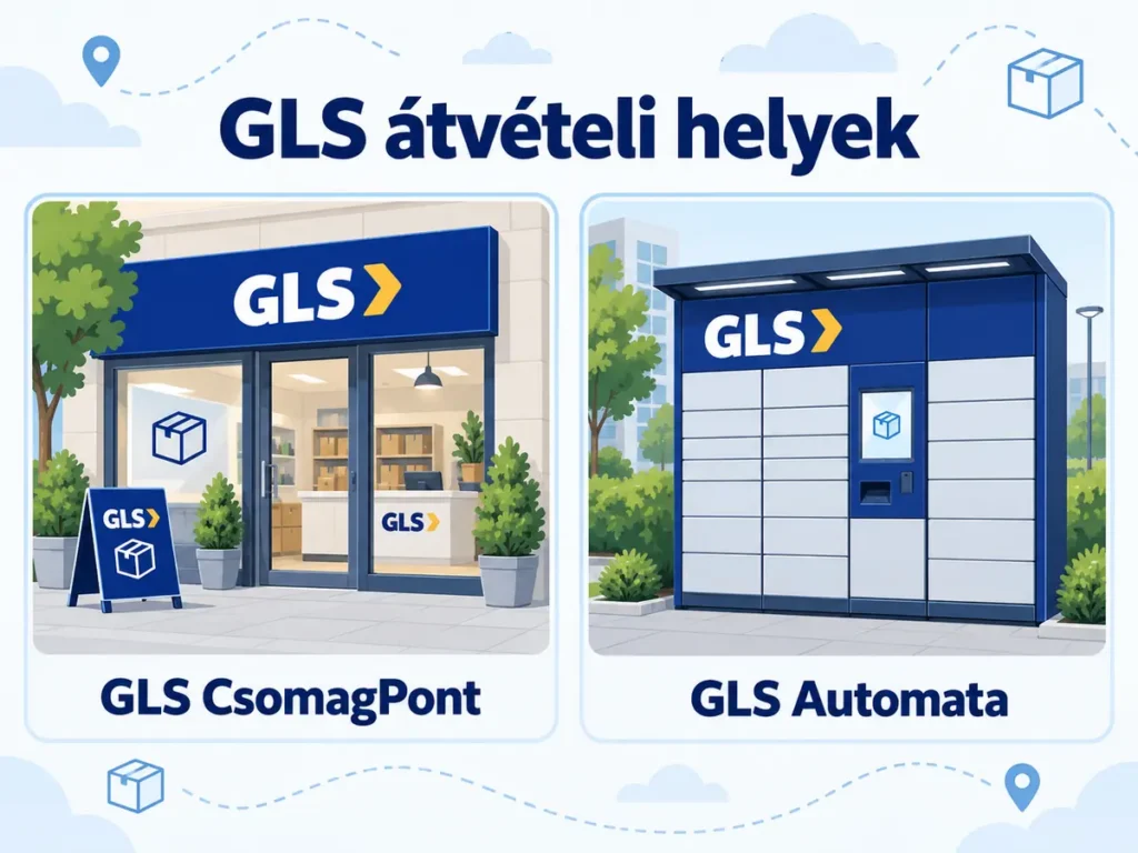 Rendelhetsz GLS csomagpontra és GLS automatába is